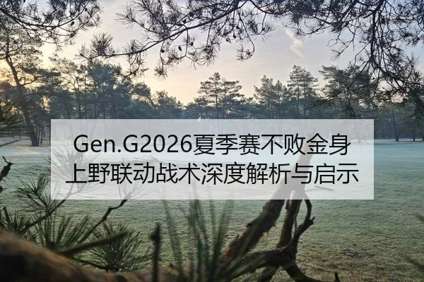 Gen.G2026夏季赛不败金身 上野联动战术深度解析与启示